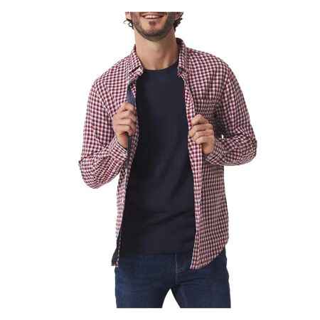 Chemise Blanche/Rouge Homme TBS Baltique - 3XL