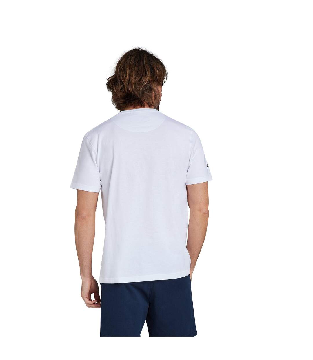 T-shirt Motif/style Taureau Tailladé Homme Blanc Raging Bull-2