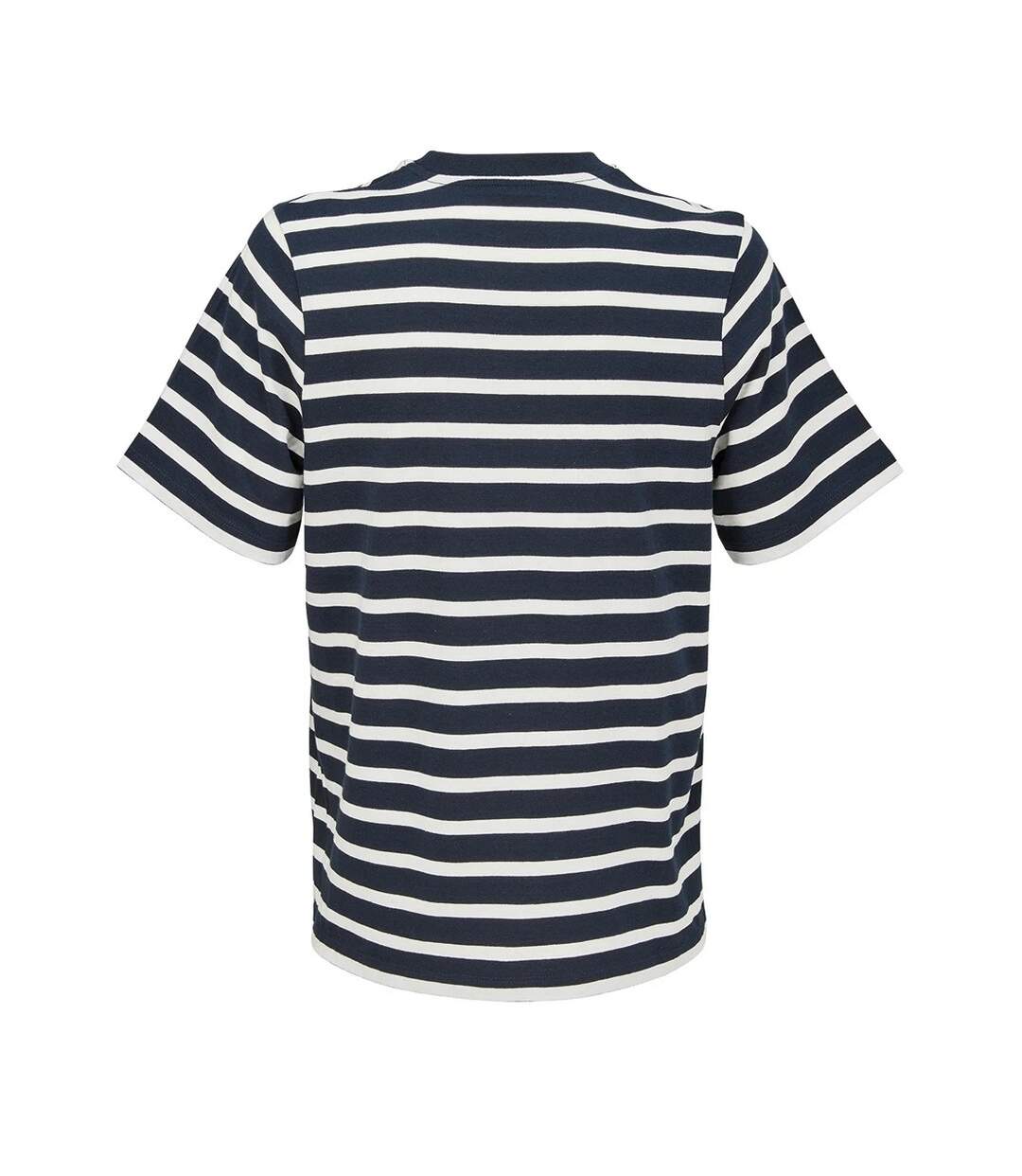 Womens/ladies Legend T-shirt Navy Off White SOLS-2