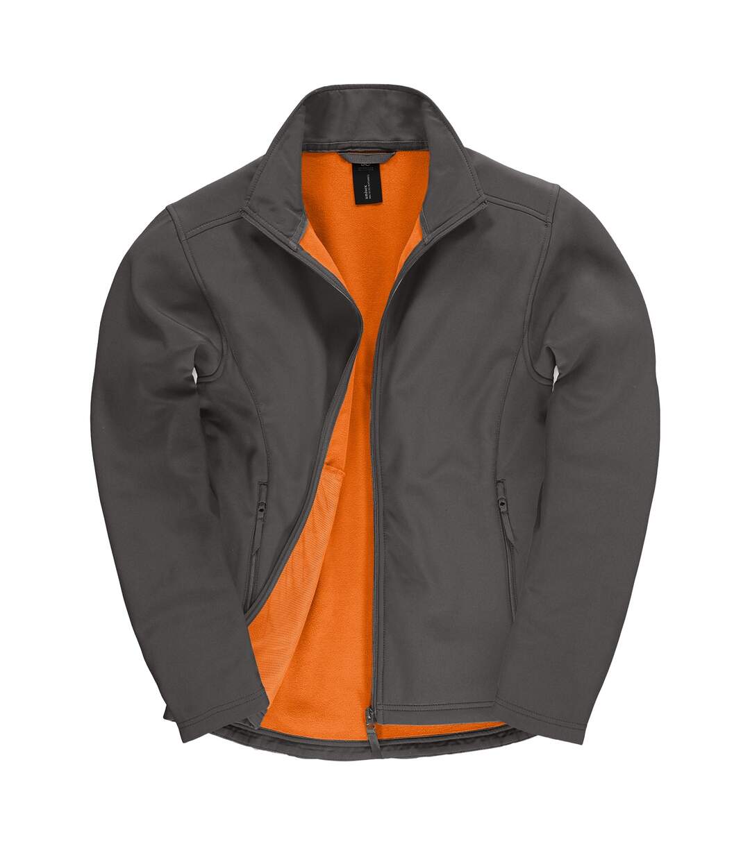 Veste Softshell Id.701 Homme Gris Foncé Orange Néon B&C-1