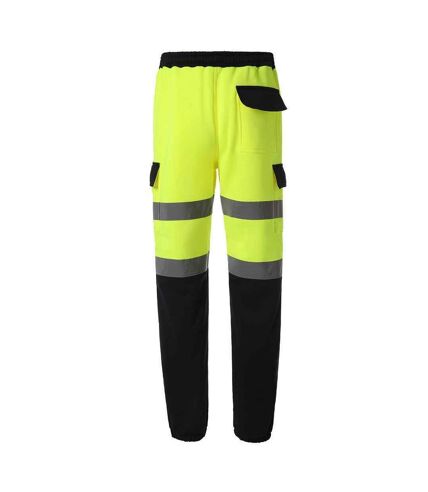 Yoko Mens Hi-Vis Sweatpants (Yellow/Navy) - UTPC4421