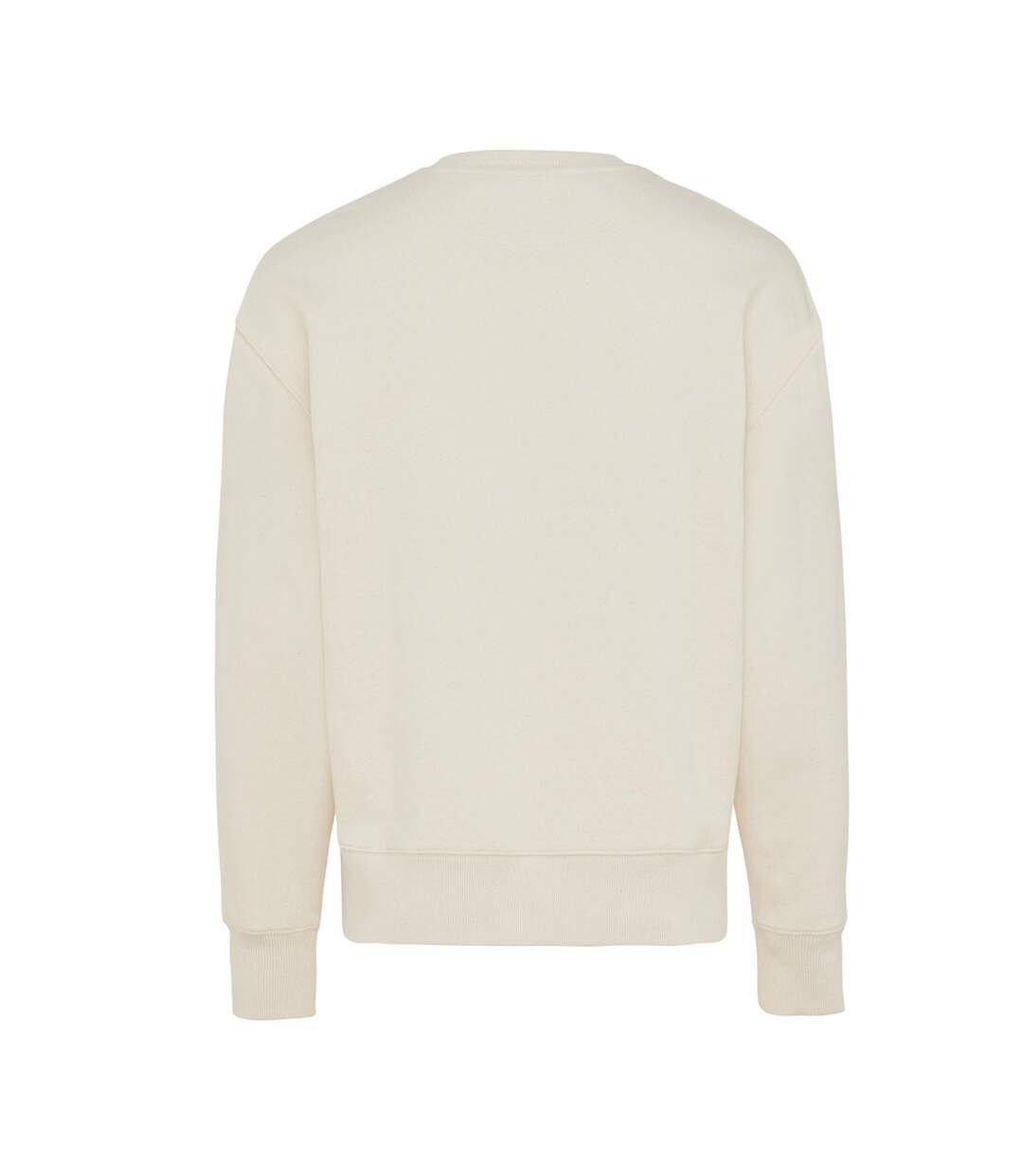 Unisex adult kruger recycled cotton crew neck relaxed fit sweatshirt natural raw Iqoniq-2