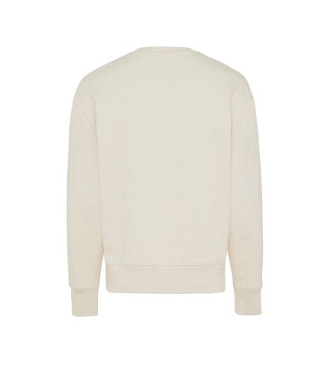 Unisex adult kruger recycled cotton crew neck relaxed fit sweatshirt natural raw Iqoniq