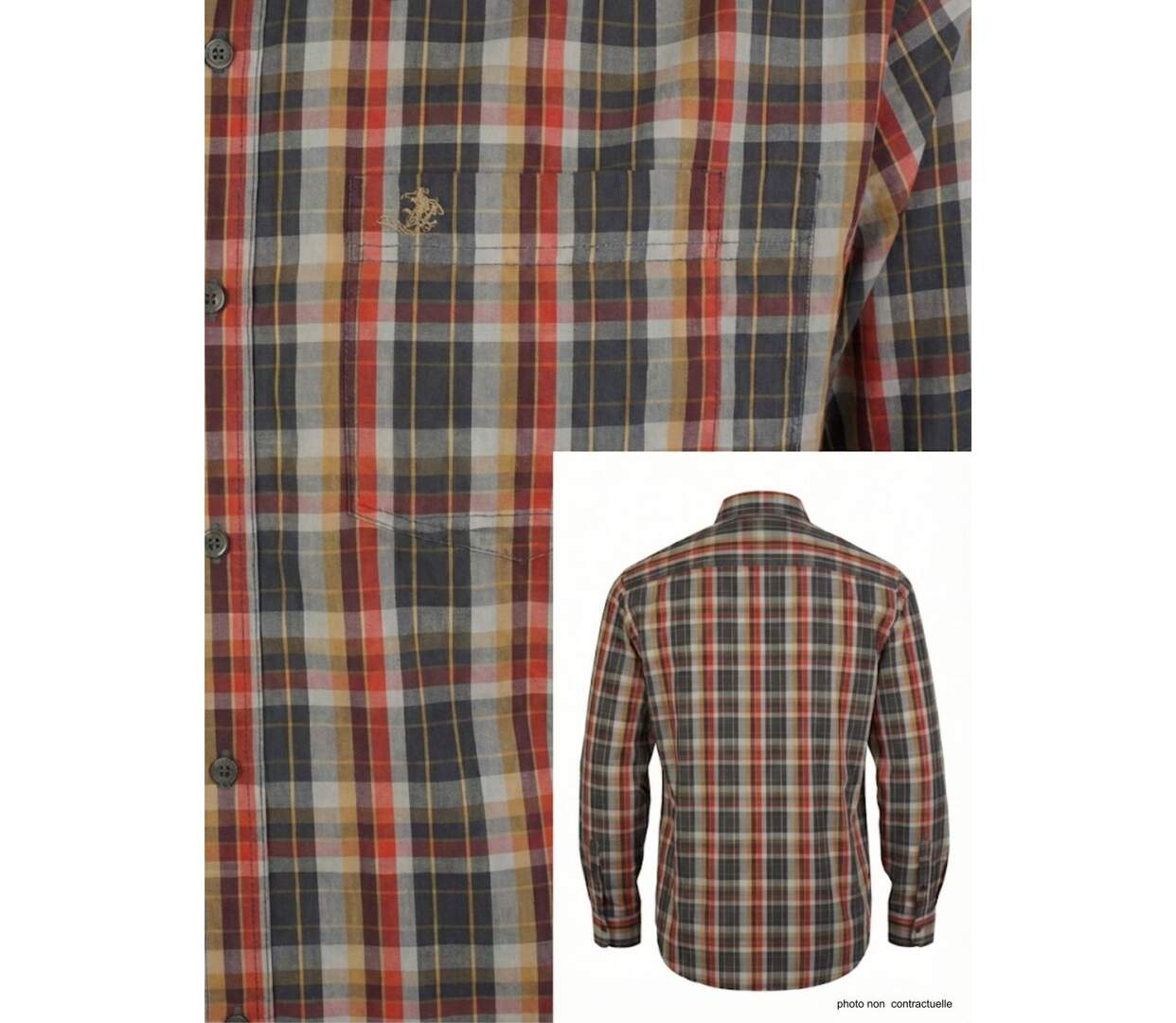 Chemise à carreaux Manches Longues Homme Winchester Tikal2-3