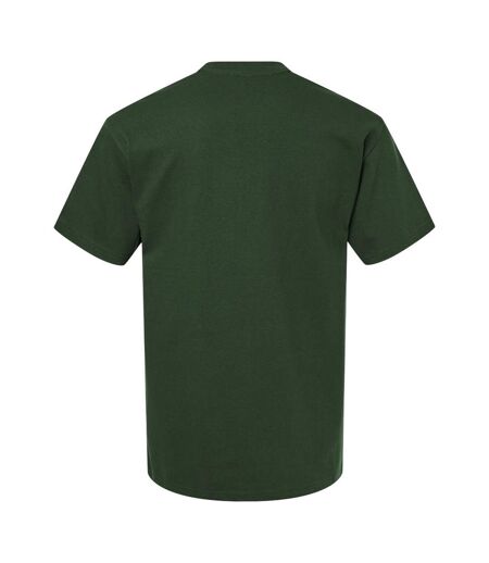Unisex Adult Hammer Maxweight Cotton Blend T-shirt Forest Green Gildan