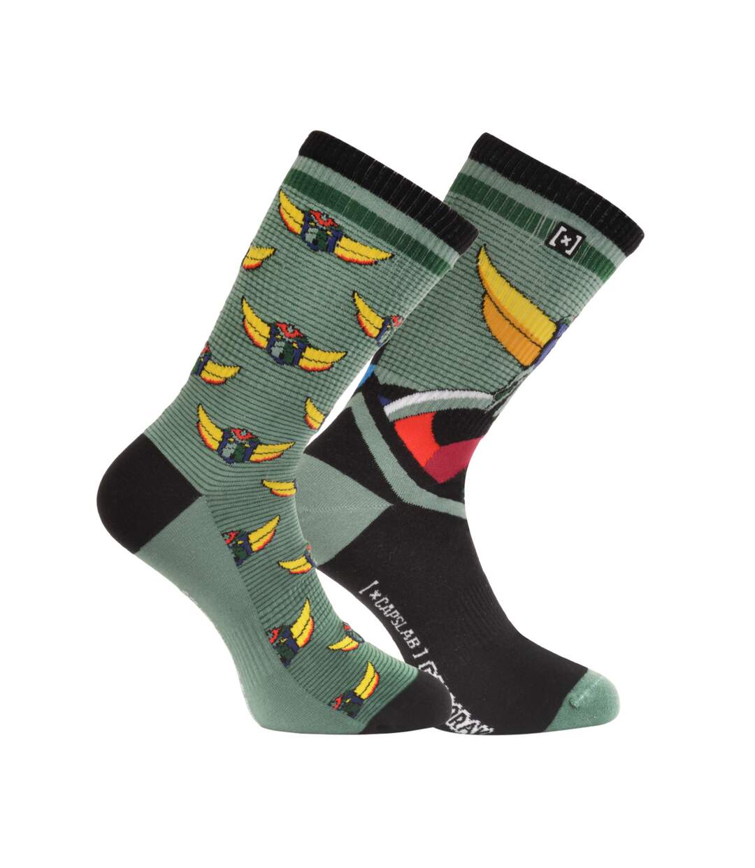 Paire de chaussettes dépareillées Look up Goldorak Capslab-4