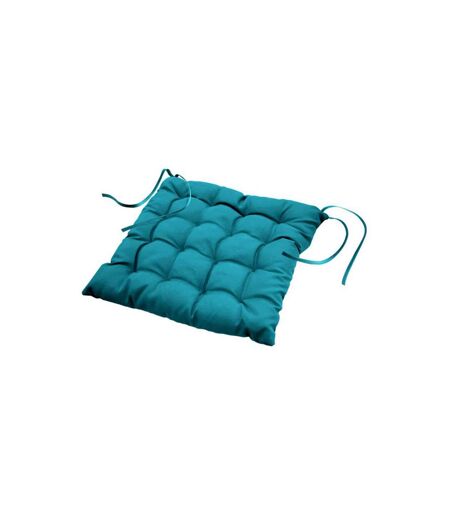 Galette de Chaise Matelassée Essentiel 40x40cm Pétrole