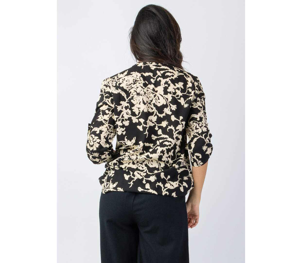 Top style chemisier en viscose léger ASHLEY motif fleuri Coton Du Monde-4