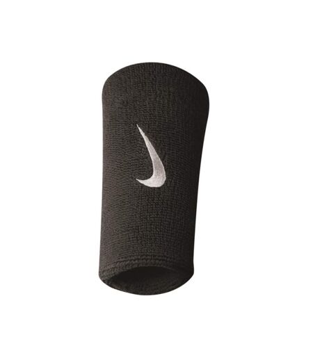 Pack of 2  Jumbo swoosh wristband  black/white Nike