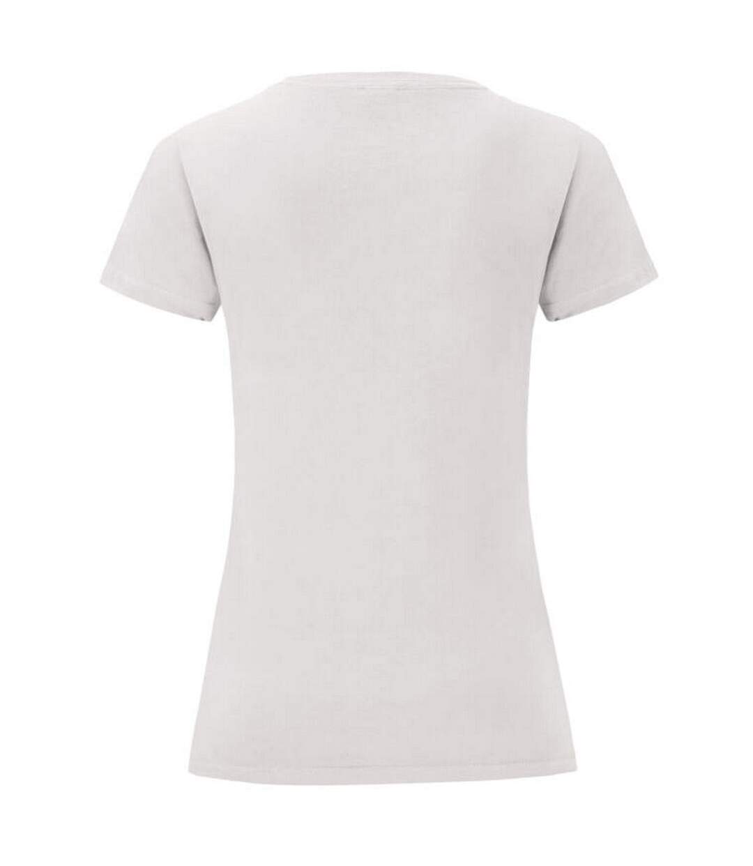 T-shirt iconic femme blanc Fruit of the Loom