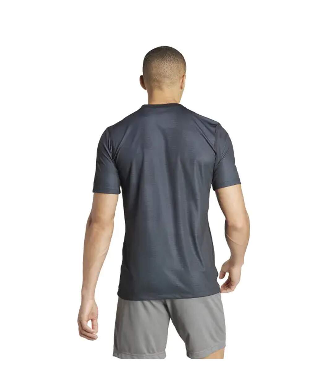 T-shirt Motif/style Logo Homme Noir Gris Adidas-3