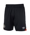 Luton Town FC Mens 22/23 Umbro Home Shorts (Black)
