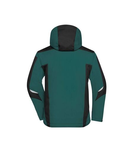 Veste Softshell Craftsmen Adulte Vert Foncé Noir James And Nicholson