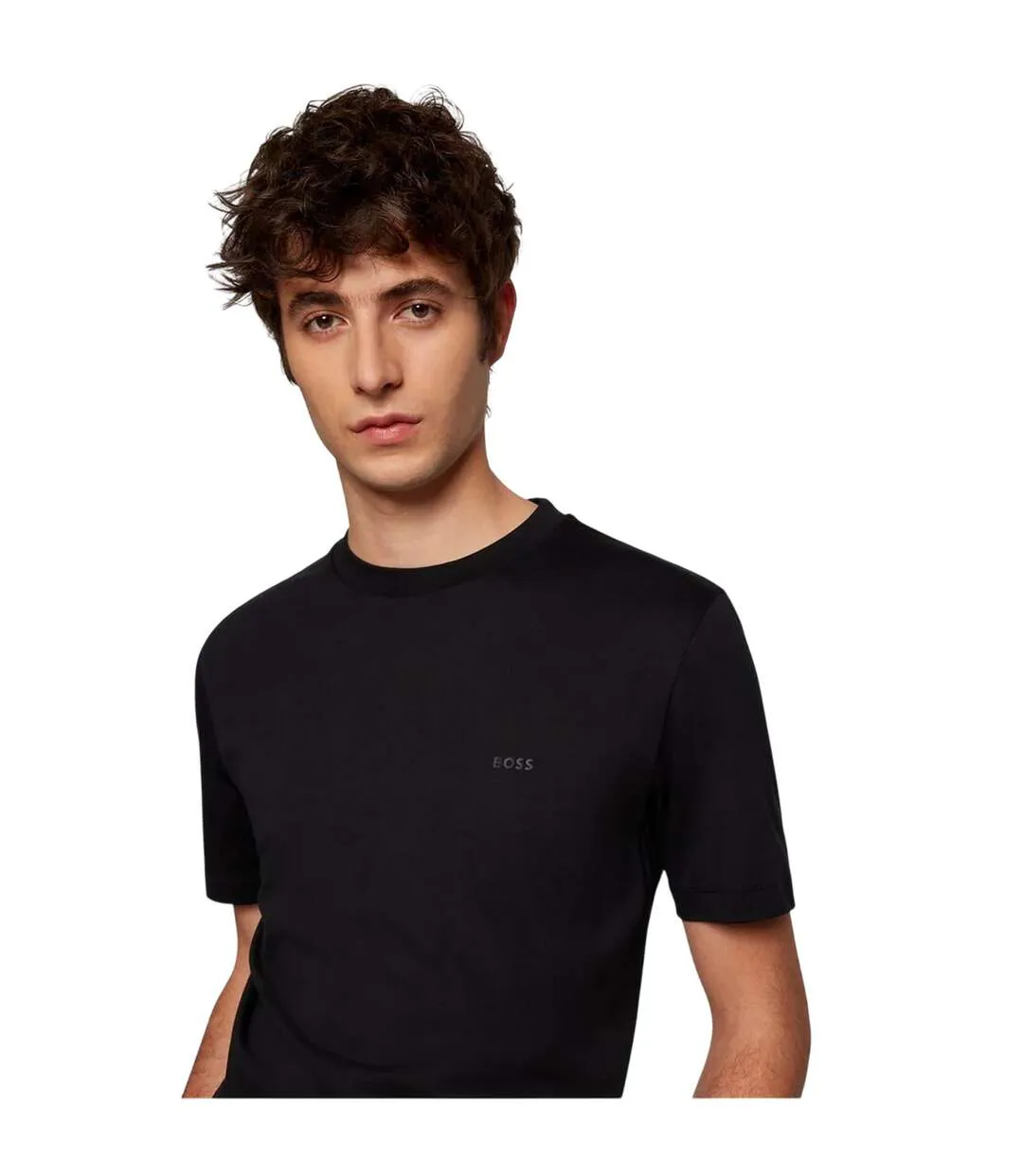 Mens Hbb Thompson Tonal Logo T-shirt Black Boss-4
