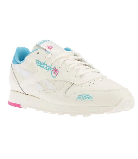Baskets classic femme blanc / bleu Reebok
