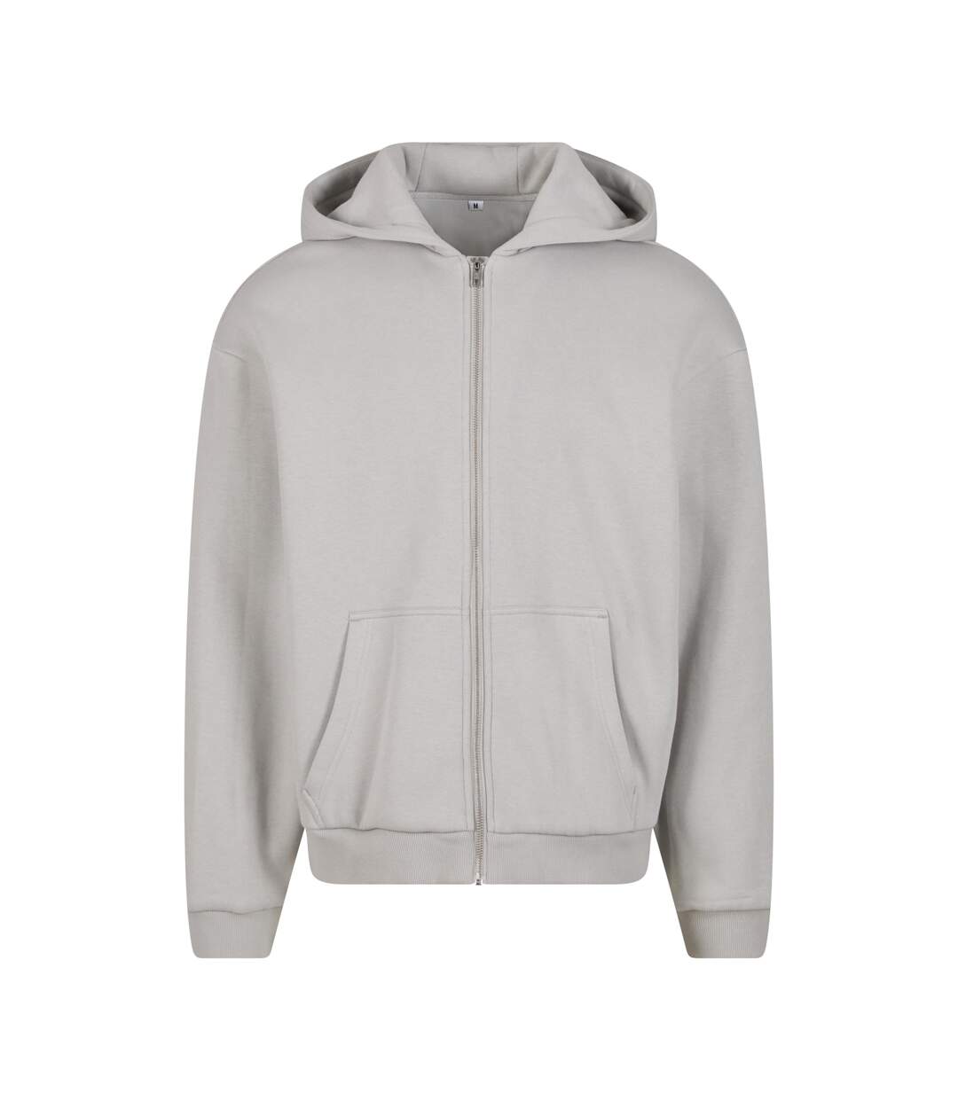 Sweat À Capuche À Fermeture Éclair Pour Hommes Asphalte Léger Build Your Brand-1