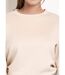 Sweat court col rond en maille douce-4