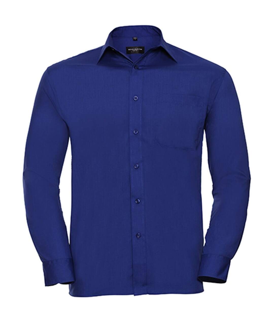 Chemise poplin manches longues repassage facile - Homme - RU934M - bleu roi-2