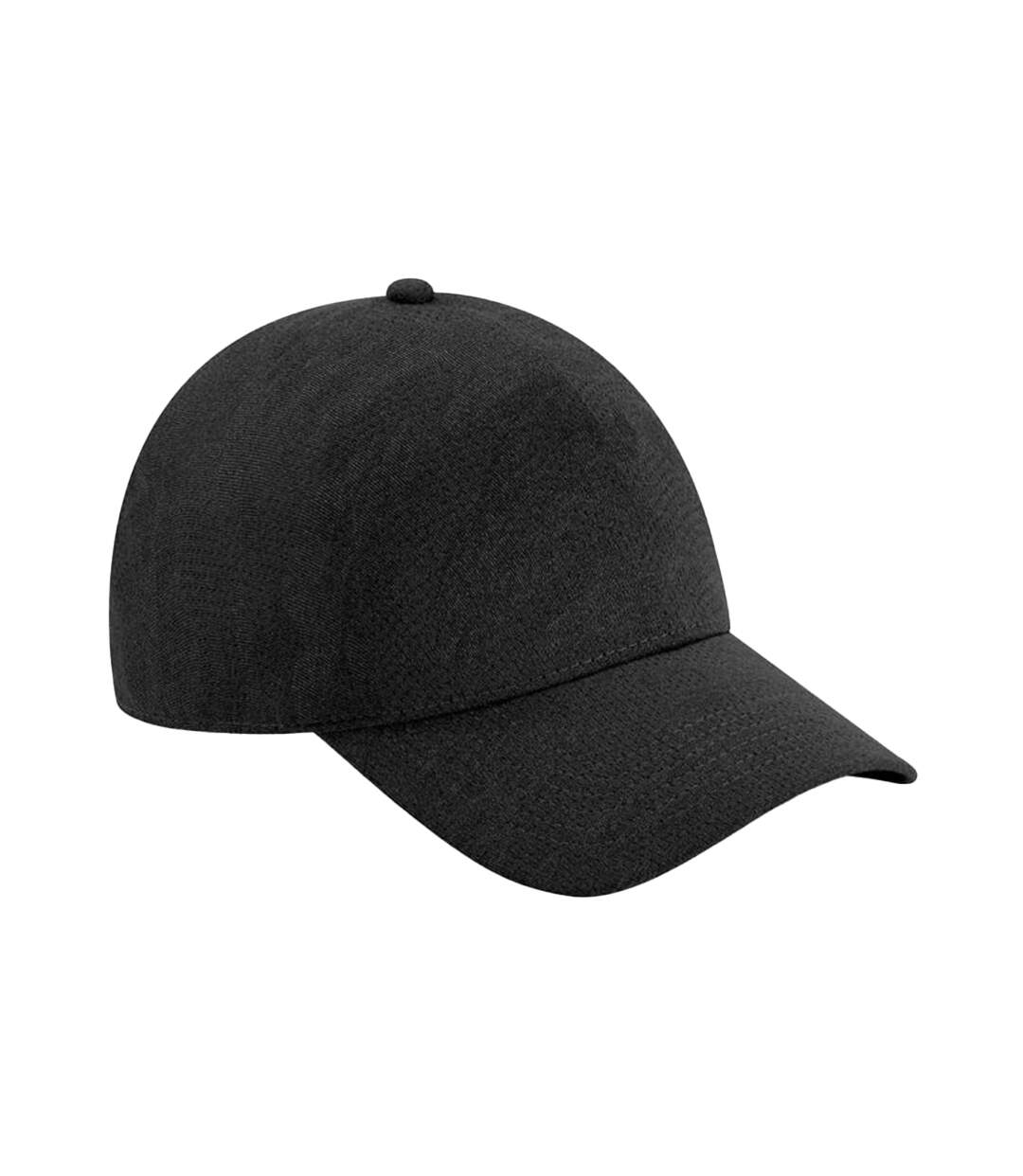 Unisex adult performance seamless cap black Beechfield-1