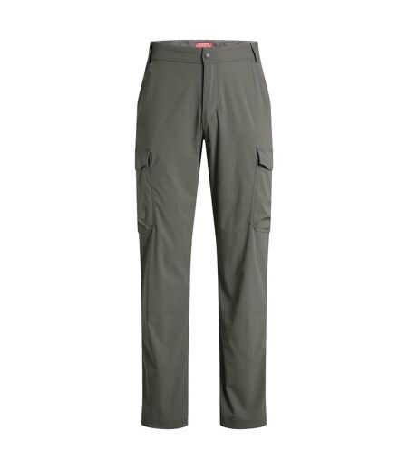Pantalon Long Et Extensible À Poches Et Taille Mi-haute Semi-élastiquée Rif Homme Kaki Craghoppers