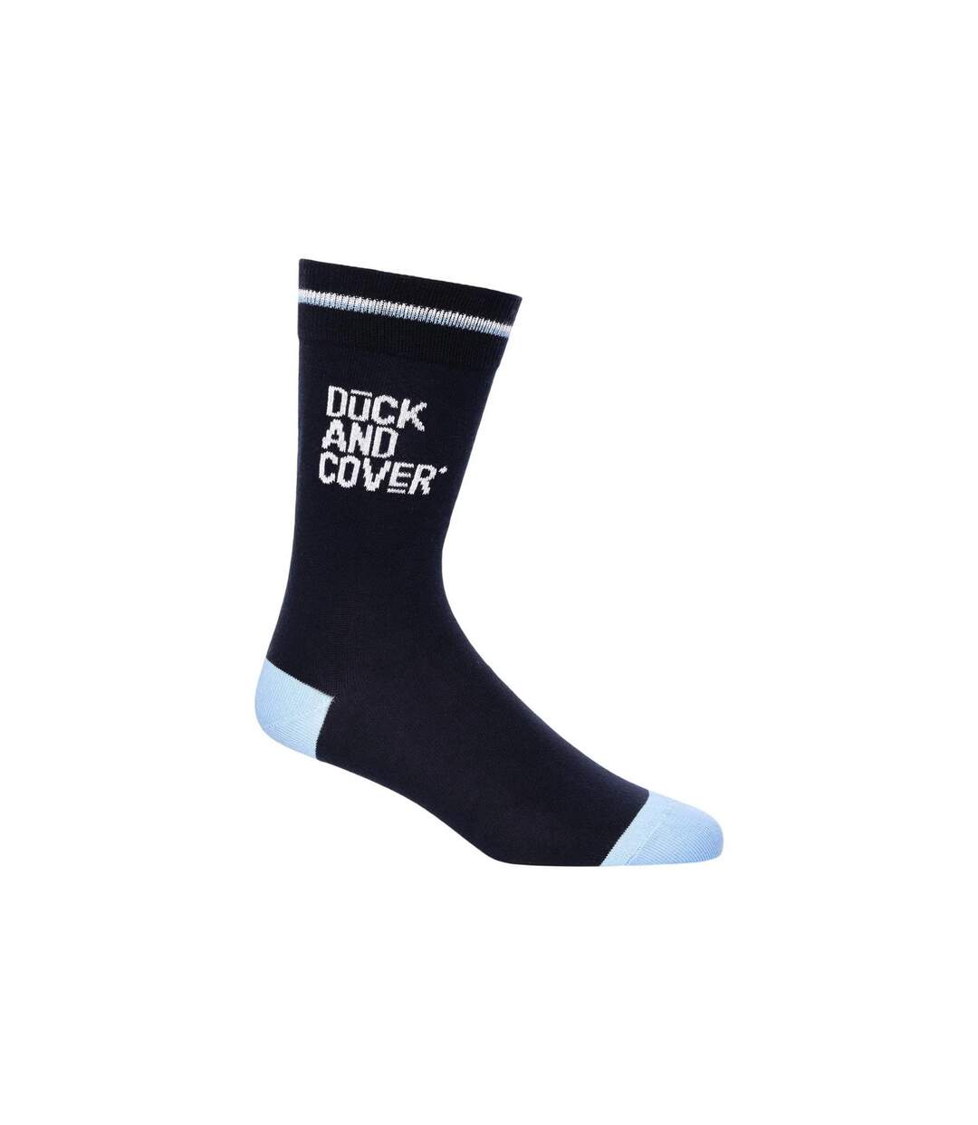 Pack of 3  Mens drenor socks  blue/black/grey Duck and Cover-4