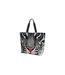Womens/Ladies Tiger Print Tote Bag (White/Black) (One Size) - UTSG34927