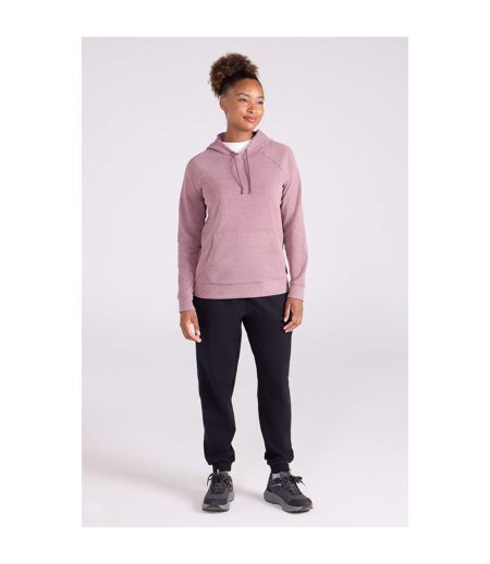 Womens/ladies Strath Soft Touch Hoodie Pink Mountain Warehouse