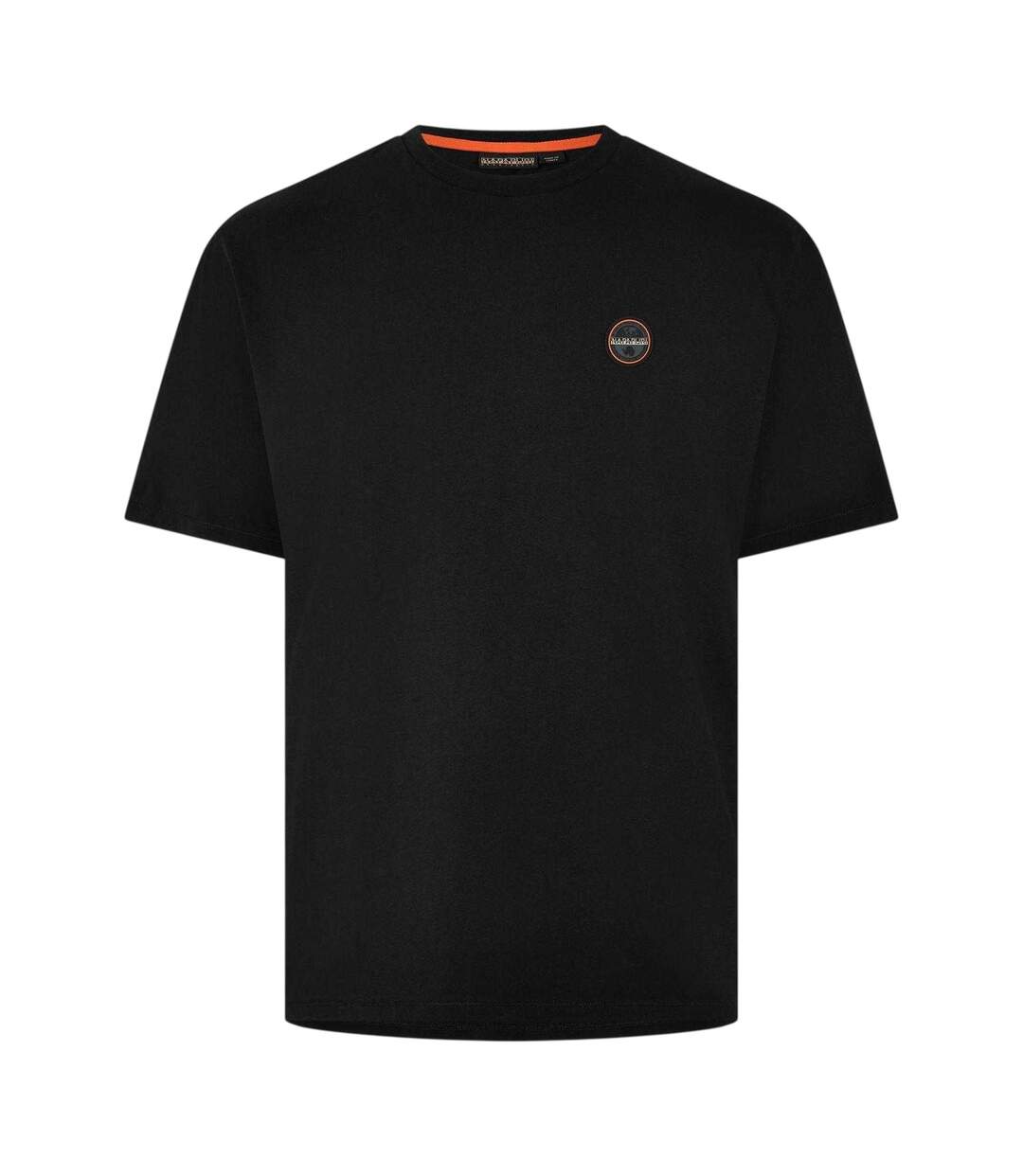 Mens Recycled Cotton T-shirt Black Beauty Napapijri-1