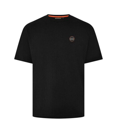 Mens Recycled Cotton T-shirt Black Beauty Napapijri