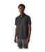 Regatta Mens Mindano VIII Patterned Short-Sleeved Shirt (Ash/Black) - UTRG10721
