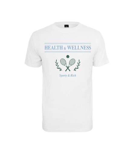 T-shirt Health & Wellness Homme Blanc Mister Tee