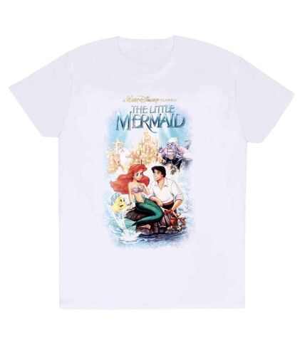 The Little Mermaid Unisex Adult Movie Poster T-Shirt (White)