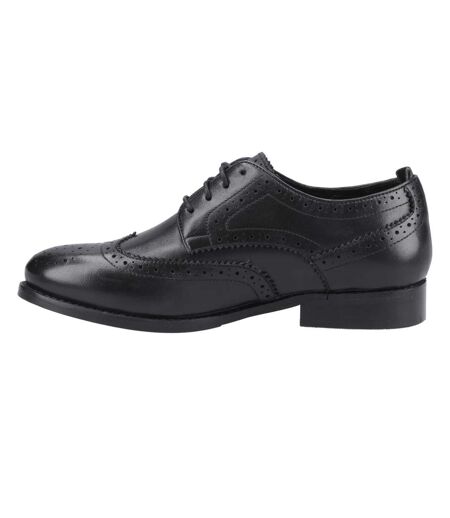 Womens/ladies Natalia Leather Brogues Black Black Hush Puppies