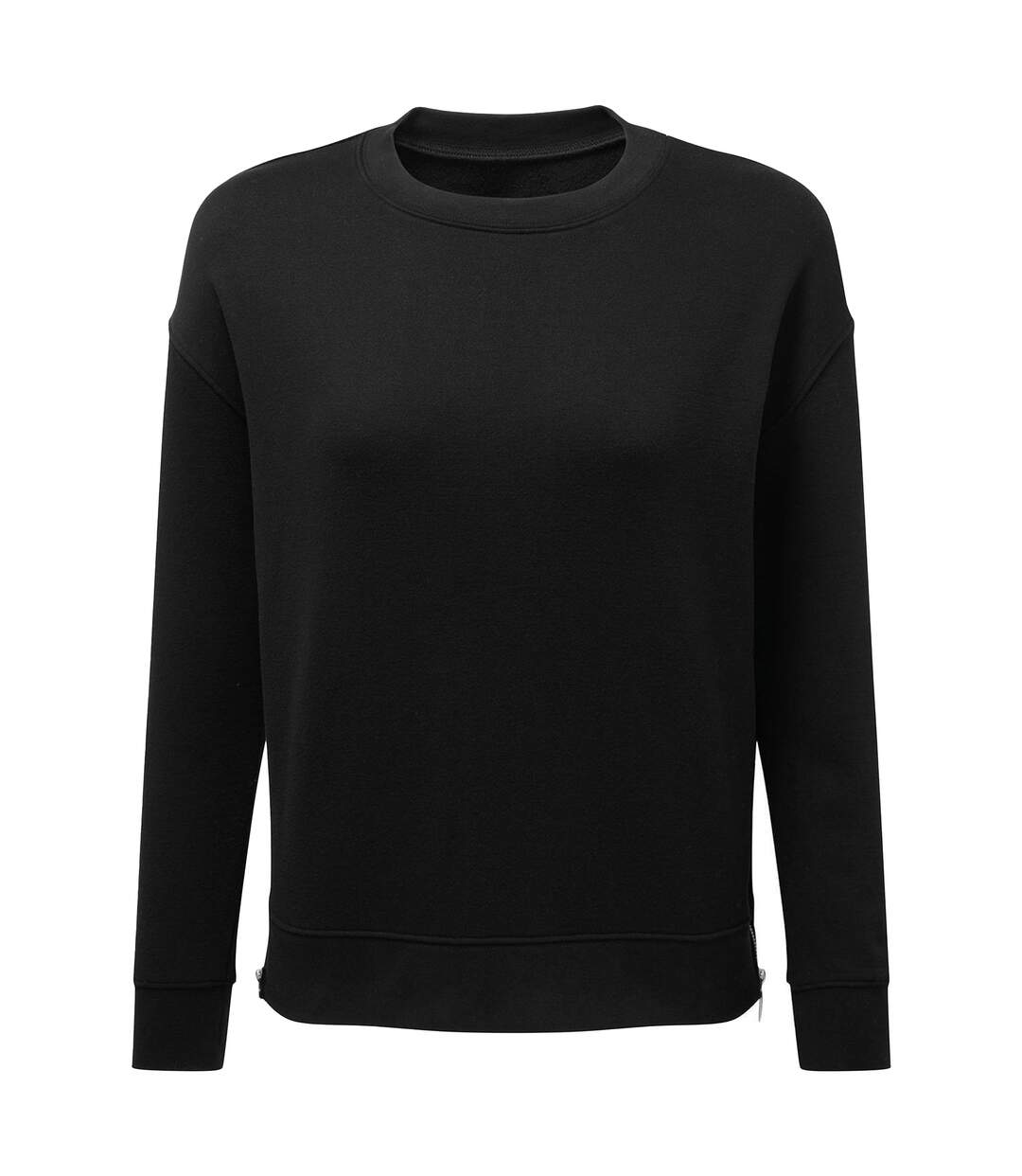 Womens/ladies Recycled Zipped Sweatshirt Black TriDri-2