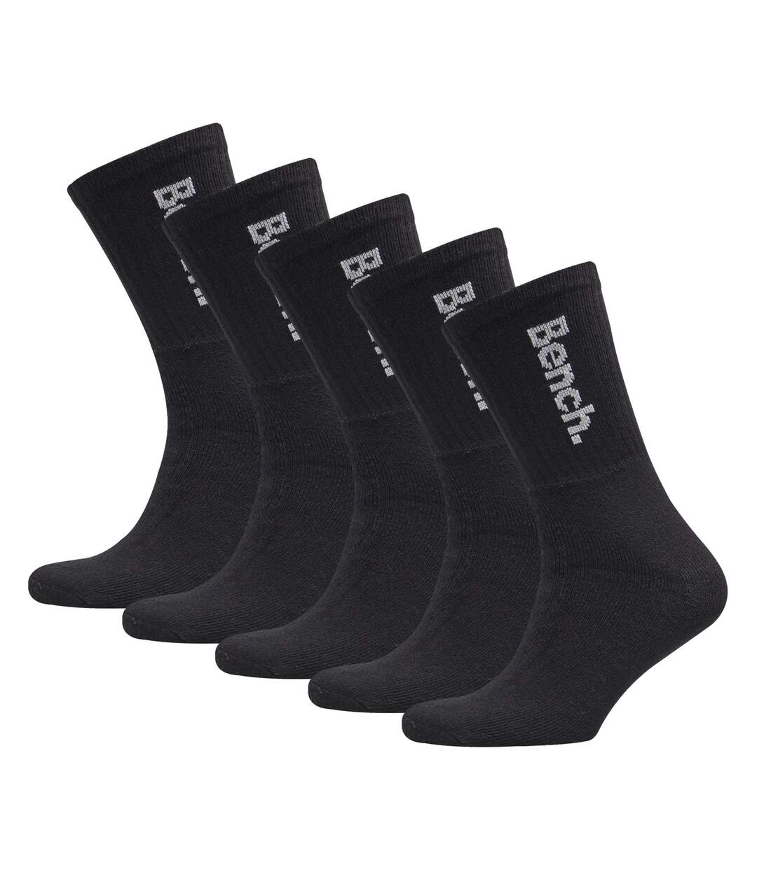 5 Pairs Mens Crew Cotton Socks - Sport Breathable Comfort Socks-1