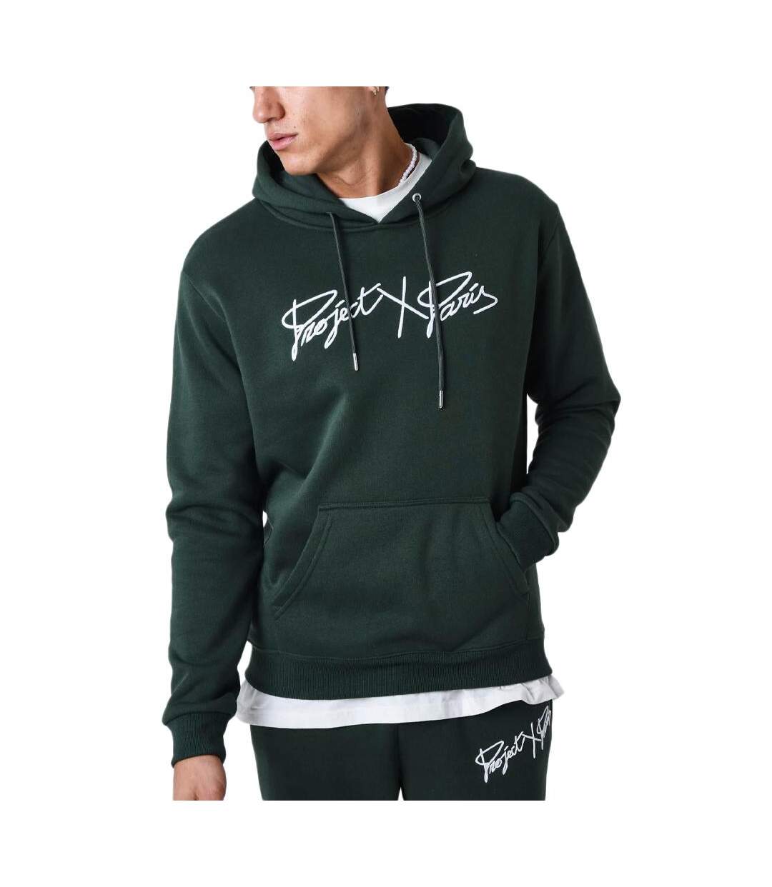 Sweat vert homme project x paris basic full - s-1