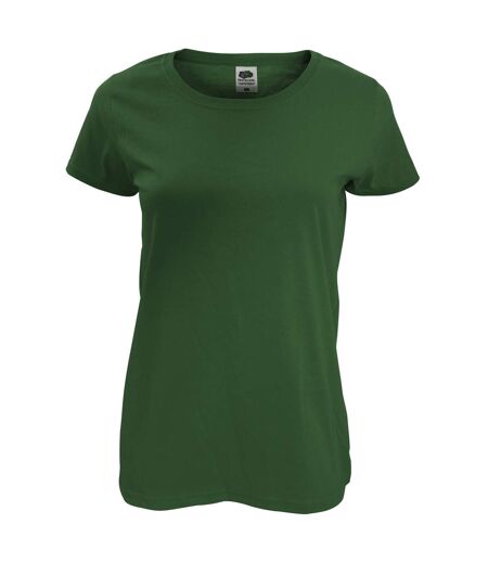 Fruit Of The Loom Womens/Ladies Short Sleeve Lady-Fit Original T-Shirt (Bottle Green)