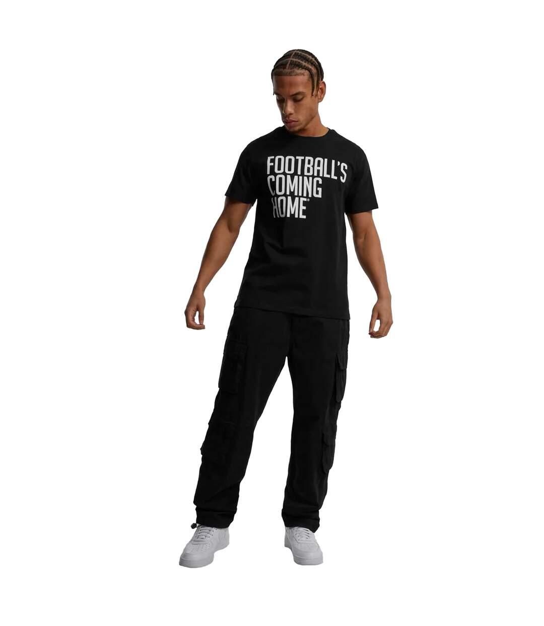 T-shirt Hommes Footballs Coming Home Noir MerchCode-1