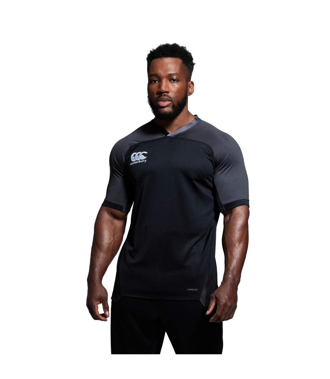Mens Evader Vapodri Jersey Black Canterbury-1