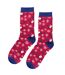1 Pack Ladies Novelty Christmas Sausage Dog Bamboo Socks-3