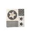 Lot de 20 Serviettes en Papier Stars 33cm Gris & Noir-1