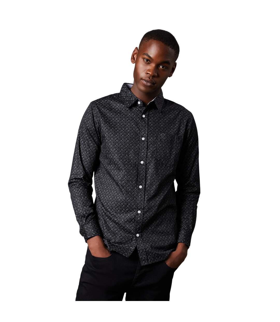 Chemise homme noir Maine