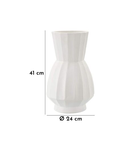 Vase Design Glint 41cm Blanc