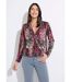 T-shirt cache-coeur blousant jersey imprimé irisé-1
