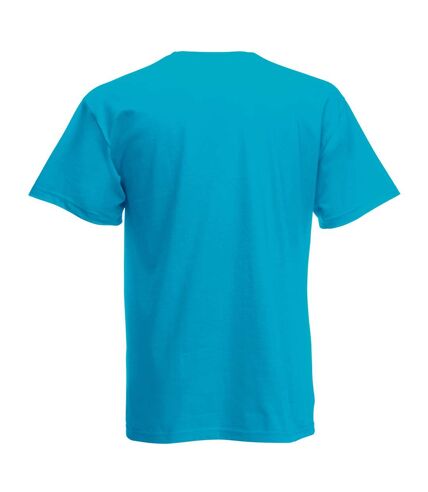 Mens Short Sleeve Casual T-Shirt (Cyan) - UTBC3904