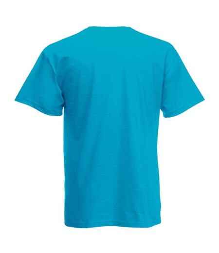 Mens Short Sleeve Casual T-Shirt (Cyan)