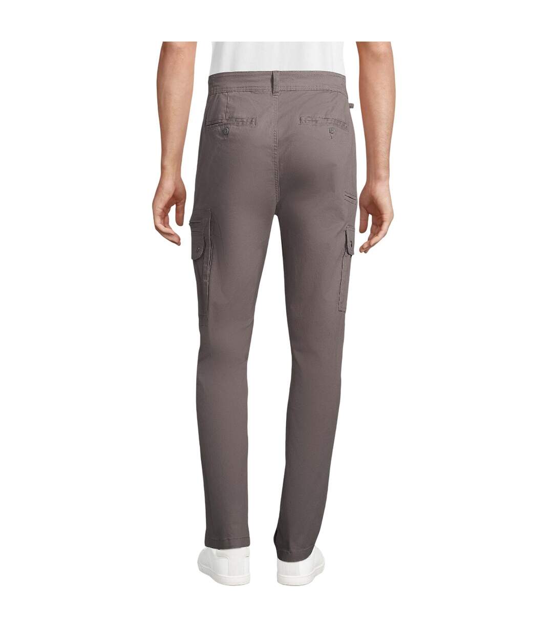 Pantalon Docker Homme Gris Foncé Uni SOLS-3