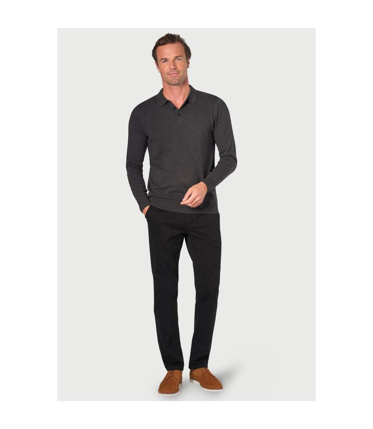 Brook Taverner - Polo CASPER - Homme (Anthracite) - UTPC5220