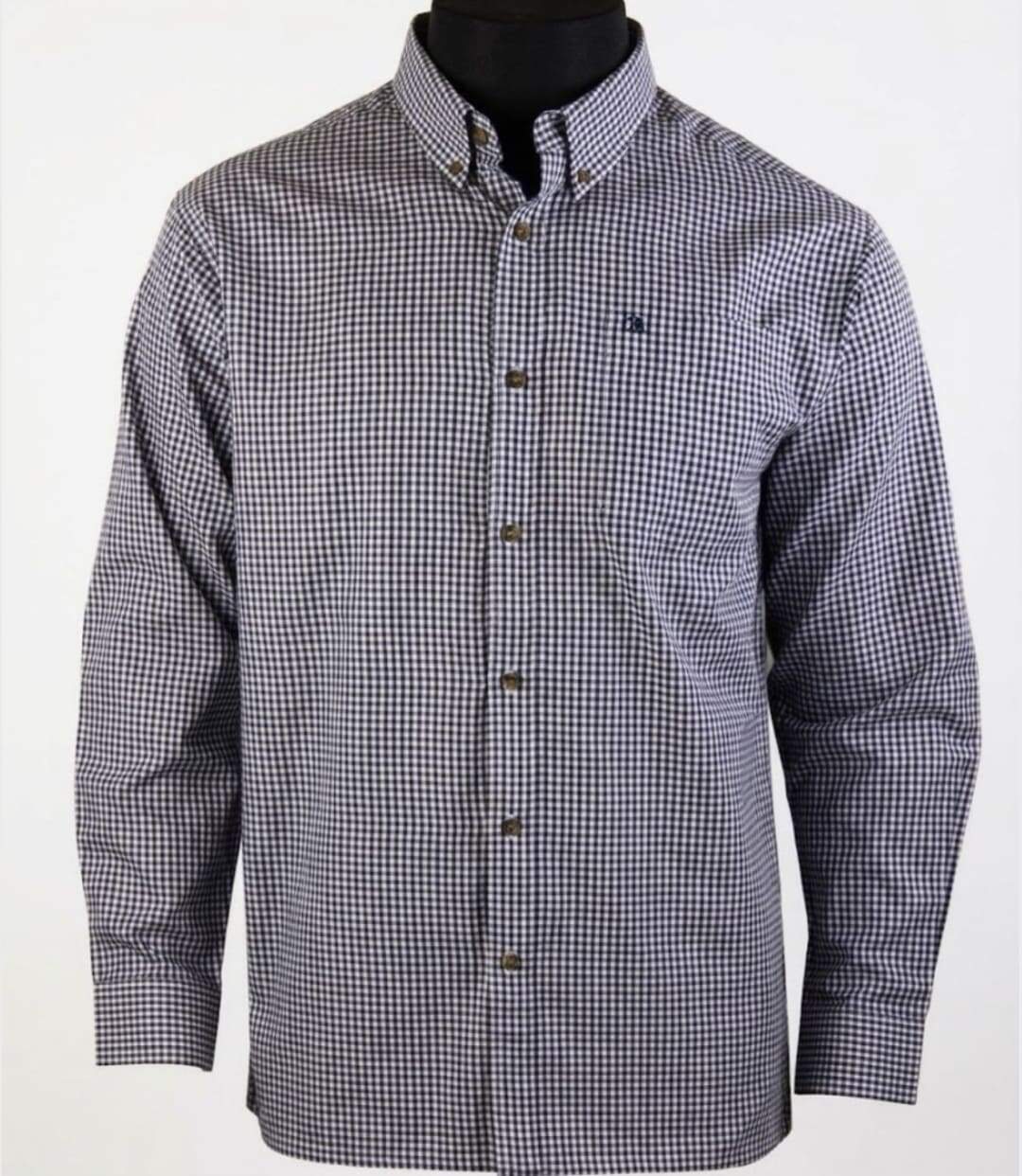 CHALLENGER TACOTI1 — Chemise à carreaux manches longues bleu et noir : chaleur naturelle et coupe confort-3