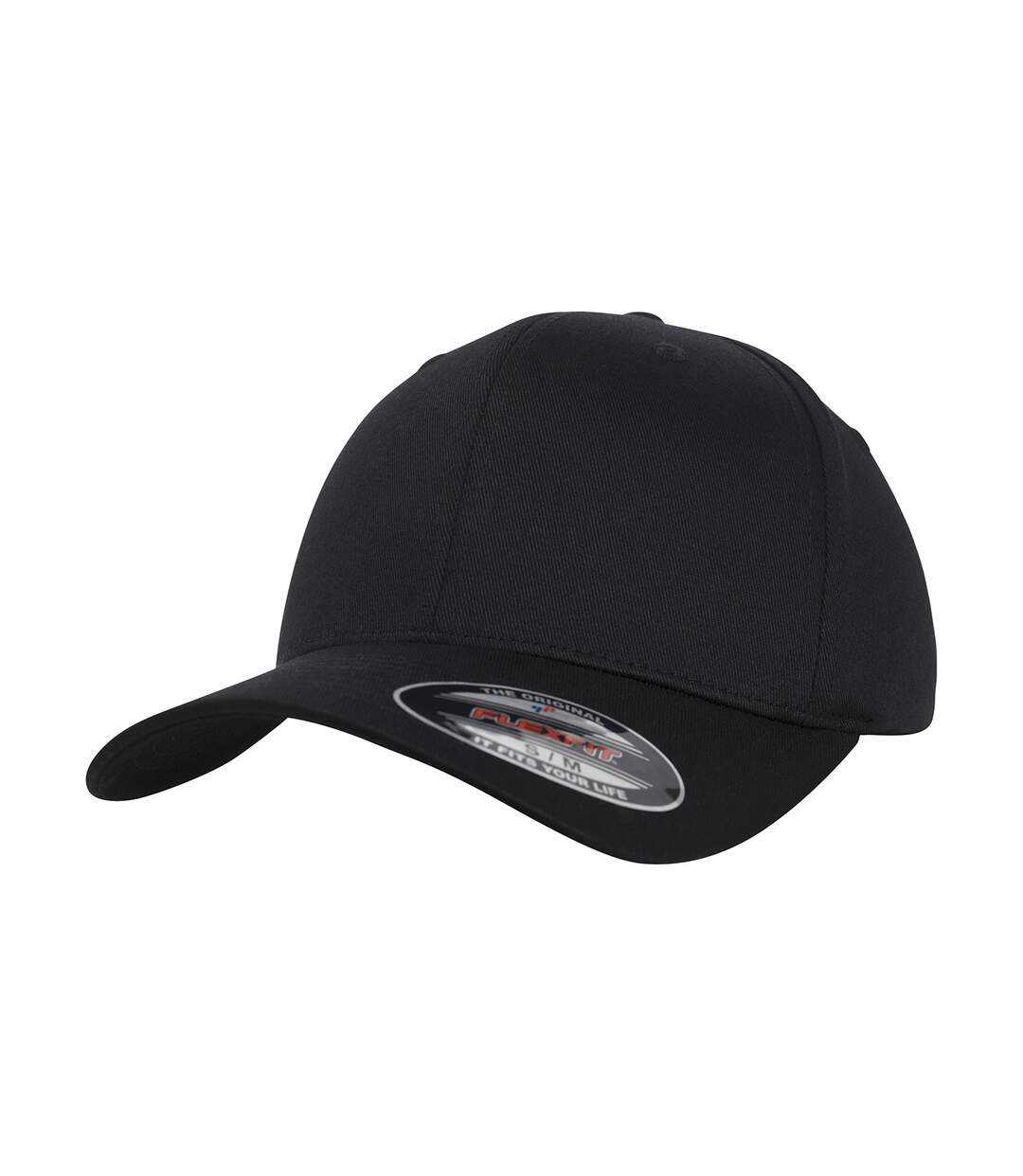 Casquette de baseball flexfit adulte noir Yupoong-1